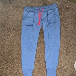 Kids Blue Jogger Pants with Red Accent